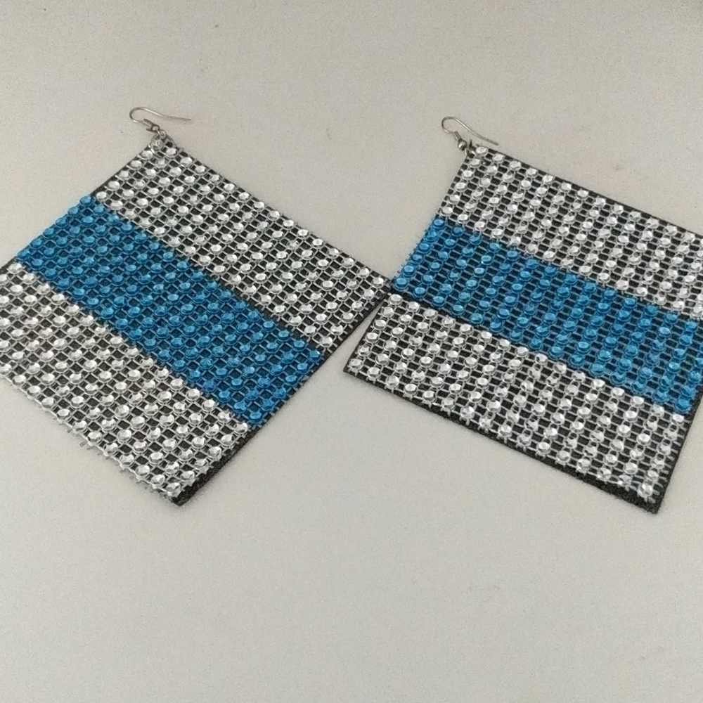Fun sparkly big earrings